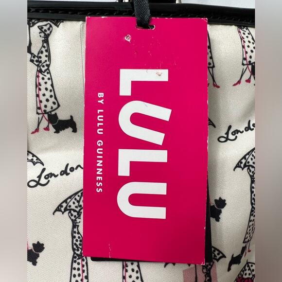 Lulu Guinness London Scotty Dog Tote Purse Handbag With Matching Coin Pouch - Picture 8 of 14